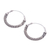 Sterling silver hoop earrings, 'Thai Patterns' (set of 3) - Sterling Silver Hoop Earrings Crafted in Thailand (Set of 3) (image 2b) thumbail