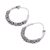 Sterling silver hoop earrings, 'Thai Patterns' (set of 3) - Sterling Silver Hoop Earrings Crafted in Thailand (Set of 3) (image 2c) thumbail