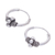 Sterling silver hoop earrings, 'Thai Patterns' (set of 3) - Sterling Silver Hoop Earrings Crafted in Thailand (Set of 3) (image 2d) thumbail