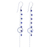 Pendientes colgantes de lapislázuli, 'Solar Love' - Pendientes colgantes de lapislázuli con anillos de ley