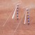 Pendientes colgantes de lapislázuli - Pendientes colgantes con cuentas de lapislázuli facetado de Tailandia