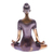 Brass sculpture, 'Half Lotus Pose' - Antiqued Brass Half Lotus Pose Brass Yoga Sculpture (image 2f) thumbail