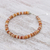 Jade beaded necklace, 'Elegant Stones in Brown' - Jade Beaded Necklace in Brown from Thailand (image 2c) thumbail