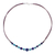 Lapis lazuli beaded necklace, 'Joyful Holiday' - Lapis Lazuli and Howlite Beaded Necklace with Karen Silver (image 2d) thumbail