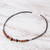 Tiger's eye and carnelian beaded necklace, 'Joyful Holiday' - Tiger's Eye and Carnelian Beaded Necklace with Karen Silver (image 2c) thumbail