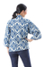 Kurze Kimonojacke aus Baumwolle - Kimonojacke aus Baumwolle mit Blumenmotiv