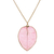 Gold accented natural flower pendant necklace, 'Bougainvillea Love in Pink' - Gold Accented Natural Flower Pendant Necklace in Pink (image 2f) thumbail