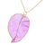 Gold accented natural flower pendant necklace, 'Bougainvillea Love in Purple' - Gold Accented Natural Flower Pendant Necklace in Purple (image 2g) thumbail