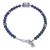Azure-malachite beaded bracelet, 'Ocean Garden' - Azure-Malachite and Karen Silver Beaded Bracelet (image 2d) thumbail