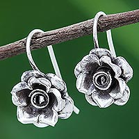 Featured review for Silver drop earrings, Hill Tribe Roses