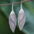 Silver dangle earrings, 'Karen Fish' - Thai Karen Hill Tribe Silver Fish Earrings thumbail