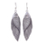 Silver dangle earrings, 'Karen Fish' - Thai Karen Hill Tribe Silver Fish Earrings (image 2a) thumbail
