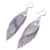 Silver dangle earrings, 'Karen Fish' - Thai Karen Hill Tribe Silver Fish Earrings (image 2c) thumbail