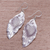 Silver dangle earrings, 'Hill Tribe Koi' - Thai Karen Hill Tribe Silver Koi Fish Dangle Earrings (image 2b) thumbail