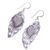 Silver dangle earrings, 'Hill Tribe Koi' - Thai Karen Hill Tribe Silver Koi Fish Dangle Earrings (image 2c) thumbail