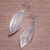 Silver dangle earrings, 'Karen Harvest' - Handcrafted Karen Silver Dangle Earrings from Thailand