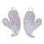 Silberne Tropfenohrringe - Herzförmige Lotusblatt-Karen-Ohrhänger aus Silber