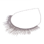 Silver beaded waterfall necklace, 'Dark Cascade' - Combination-Finish Karen Silver Waterfall Necklace