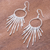 Silver waterfall earrings, 'Cool Cascade' - Twisted Karen Silver Waterfall Earrings from thailand