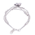 Silver beaded charm bracelet, 'Little Karen Elephant' - Thai Karen Hill Tribe Silver Elephant Bracelet (image 2d) thumbail