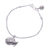 Charm-Armband aus silbernen Perlen - Karen Hill Tribe Silbernes Goldfisch-Armband mit läutenden Glöckchen