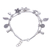 Silver charm bracelet, 'Butterfly Meadow' - Karen Silver Double Strand Beaded Dragonfly Charm Bracelet (image 2c) thumbail