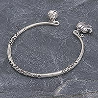 Featured review for Sterling silver cuff bracelet, Song of the Mountains
