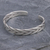Sterling silver cuff bracelet, 'Mountain Streams' - Thai Braided Sterling Silver Cuff Bracelet thumbail
