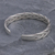 Sterling silver cuff bracelet, 'Mountain Streams' - Thai Braided Sterling Silver Cuff Bracelet (image 2b) thumbail