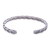 Sterling silver cuff bracelet, 'Leaf Trail' - Thai Hill Tribe Sterling Silver Cuff Bracelet (image 2d) thumbail