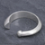 Sterling silver cuff bracelet, 'Crescent Point' - Hill Tribe Sterling SIlver Crescent Cuff Bracelet (image 2b) thumbail