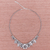Silver beaded necklace, 'Nature's Miracle' - Silver 950 Flower Motif Pendant Necklace from Thailand (image 2b) thumbail