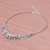Silver beaded necklace, 'Nature's Miracle' - Silver 950 Flower Motif Pendant Necklace from Thailand (image 2c) thumbail