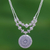 Silver beaded pendant necklace, 'Hill Tribe Charm' - Thai Hill Tribe Style 950 Silver Pendant Necklace (image 2) thumbail