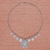 Silver beaded pendant necklace, 'Hypnotic Karen' - Spiral Medallion 950 Silver Pendant Necklace (image 2b) thumbail