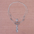 Silberne Halskette mit Anhänger - Dreireihige Bergstamm-Halskette aus 950er Silber