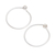 Silver half-hoop earrings, 'Hoopla' - Karen Hill Tribe Silver Half-Hoop Earrings (image 2c) thumbail