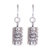 Silver dangle earrings, 'Walking Elephant' - Karen Hill Tribe Silver Elephant Motif Dangle Earrings thumbail