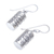 Silver dangle earrings, 'Walking Elephant' - Karen Hill Tribe Silver Elephant Motif Dangle Earrings (image 2c) thumbail