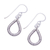 Silver dangle earrings, 'Raindrop Window' - Karen Hill Tribe Silver Teardrop Window Dangle Earrings (image 2c) thumbail