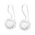 Silver drop earrings, 'Silver Moon Rising' - Karen Hill Tribe Silver High Polish Balls Drop Earrings thumbail