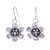 Silver dangle earrings, 'Delightful Daisy' - Karen Hill Tribe Silver Daisy Flower Dangle Earrings thumbail