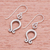 Silver dangle earrings, 'Archway' - Karen Hill Tribe Silver Arcs with Curlicues Dangle Earrings