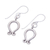 Silver dangle earrings, 'Archway' - Karen Hill Tribe Silver Arcs with Curlicues Dangle Earrings