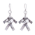 Silver dangle earrings, 'Woven Fish' - Karen Hill Tribe Silver Woven Fish Dangle Earrings thumbail
