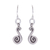 Silver dangle earrings, 'Serpentine Swirl' - Karen Hill Tribe Silver Serpentine Dangle Earrings thumbail