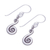 Silver dangle earrings, 'Serpentine Swirl' - Karen Hill Tribe Silver Serpentine Dangle Earrings (image 2c) thumbail