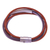 Leather strand bracelet, 'Mighty Strength in Brown' - Leather Strand Bracelet in Brown from Thailand (image 2c) thumbail