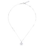 Sterling silver pendant necklace, 'Geometric Beagle' - Brushed Satin Sterling Silver Beagle Necklace