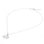 Sterling silver pendant necklace, 'Mother of the Forest' - Geometric Sterling Silver Elephant Necklace from Thailand